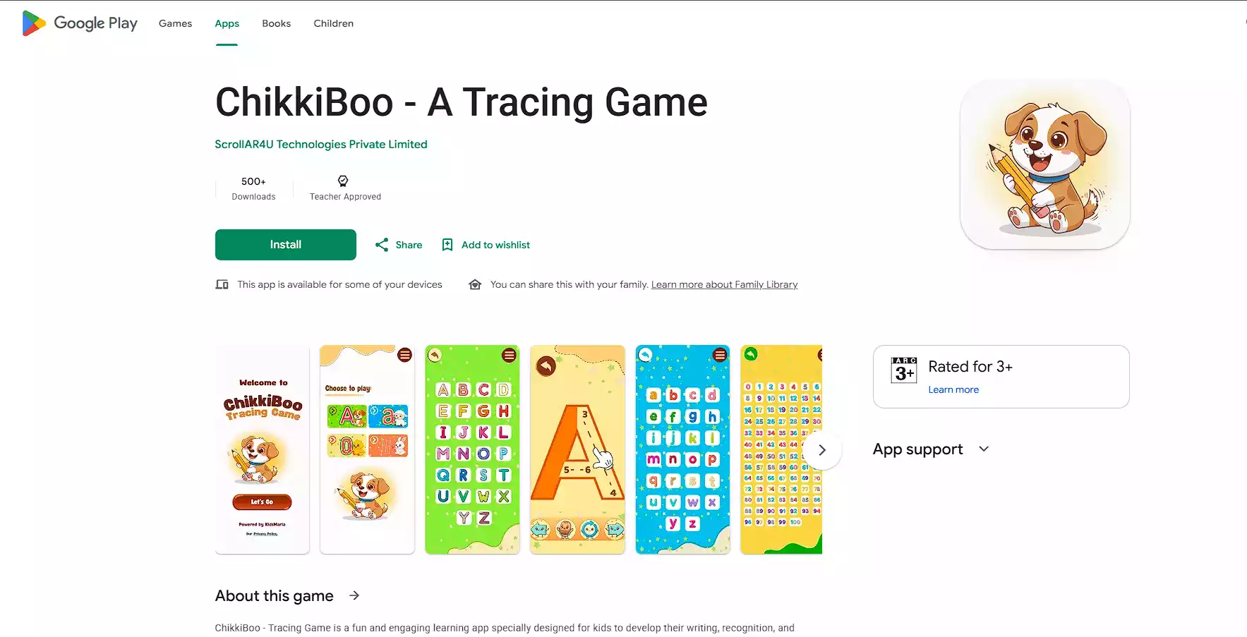 ChikkiBoo Early Learning Game