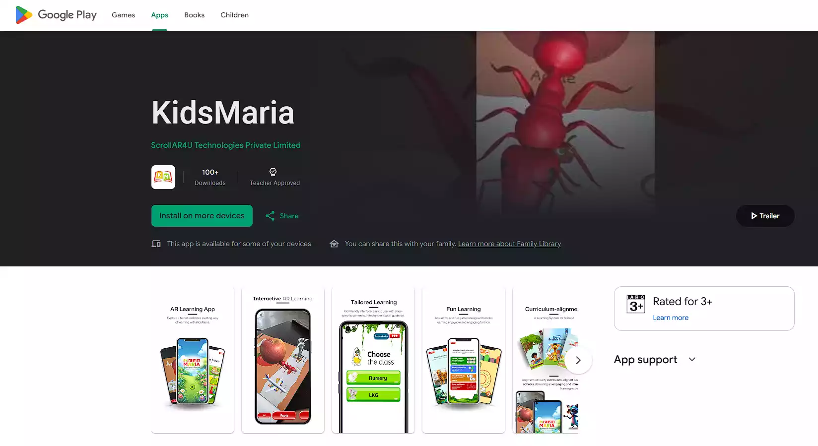 KidsMaria AR Learning App