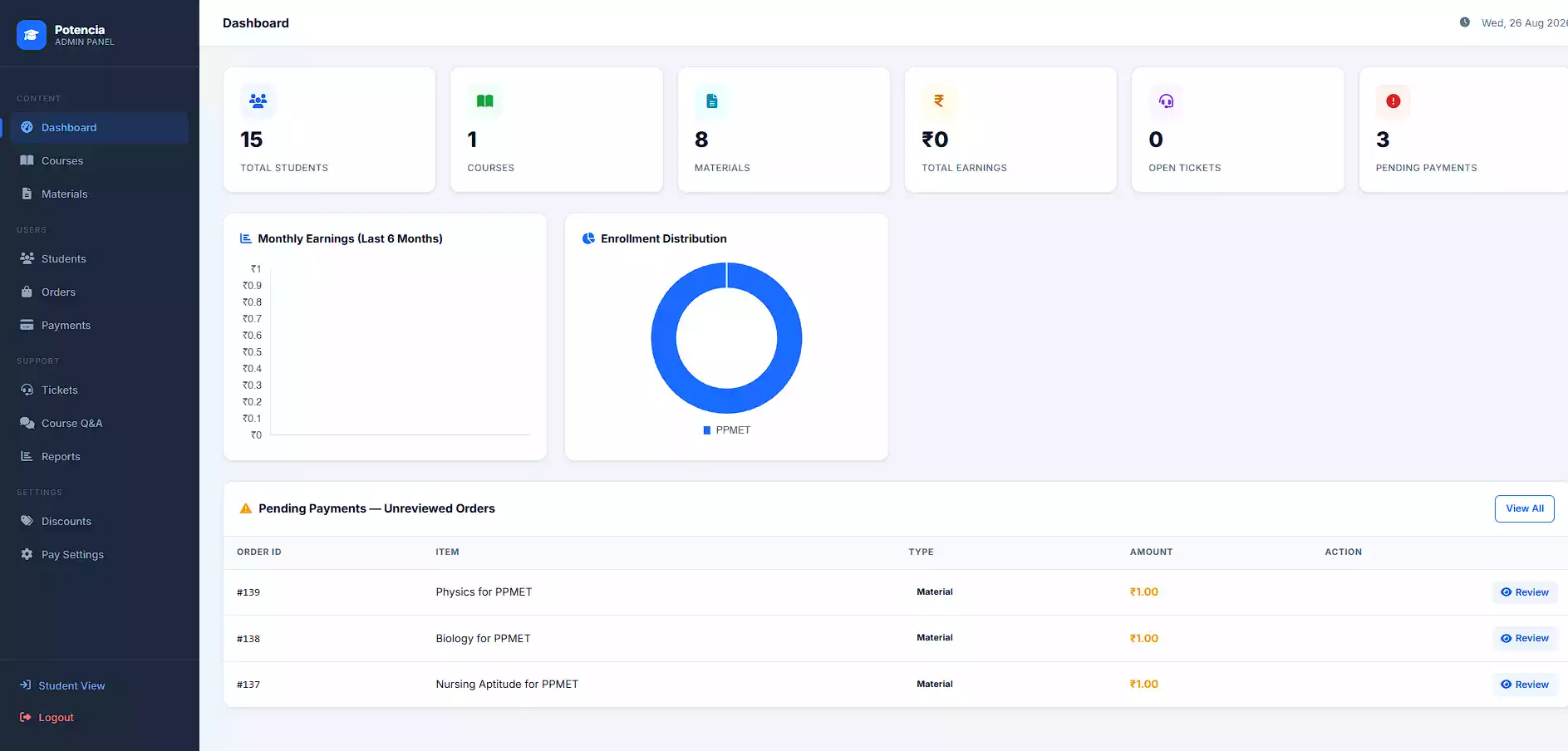 Potencia LMS & Course Portal